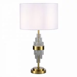 Прикроватная лампа ST-Luce Латунь/Белый E27 1*40W ONZO SL1002.304.01