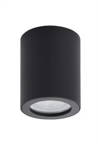 Накладной светильник влагозащ., IP 44, 50 Вт, GU10, черный, алюминий