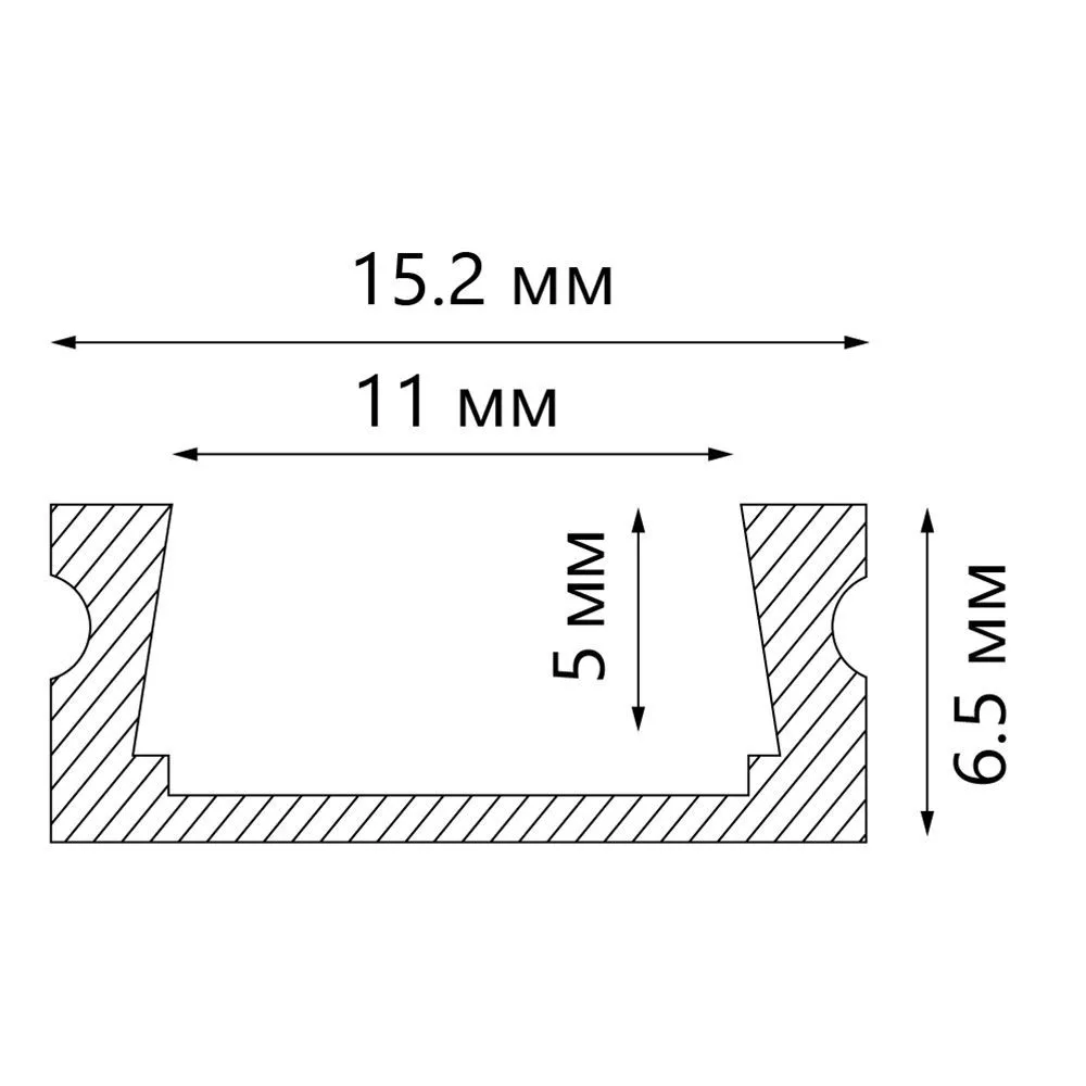 Профиль накладной для светодиодной ленты FERON CAB262