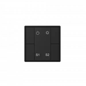 Кнопочная панель 4-х кл. (1 группа/2 сцены), пластиковый корпус, черный DA-SW-S2-PB