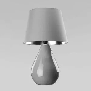 Настольная лампа с абажуром TK Lighting Lacrima Gray 5455