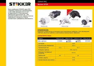 Вилка STEKKER PPG16-40-202