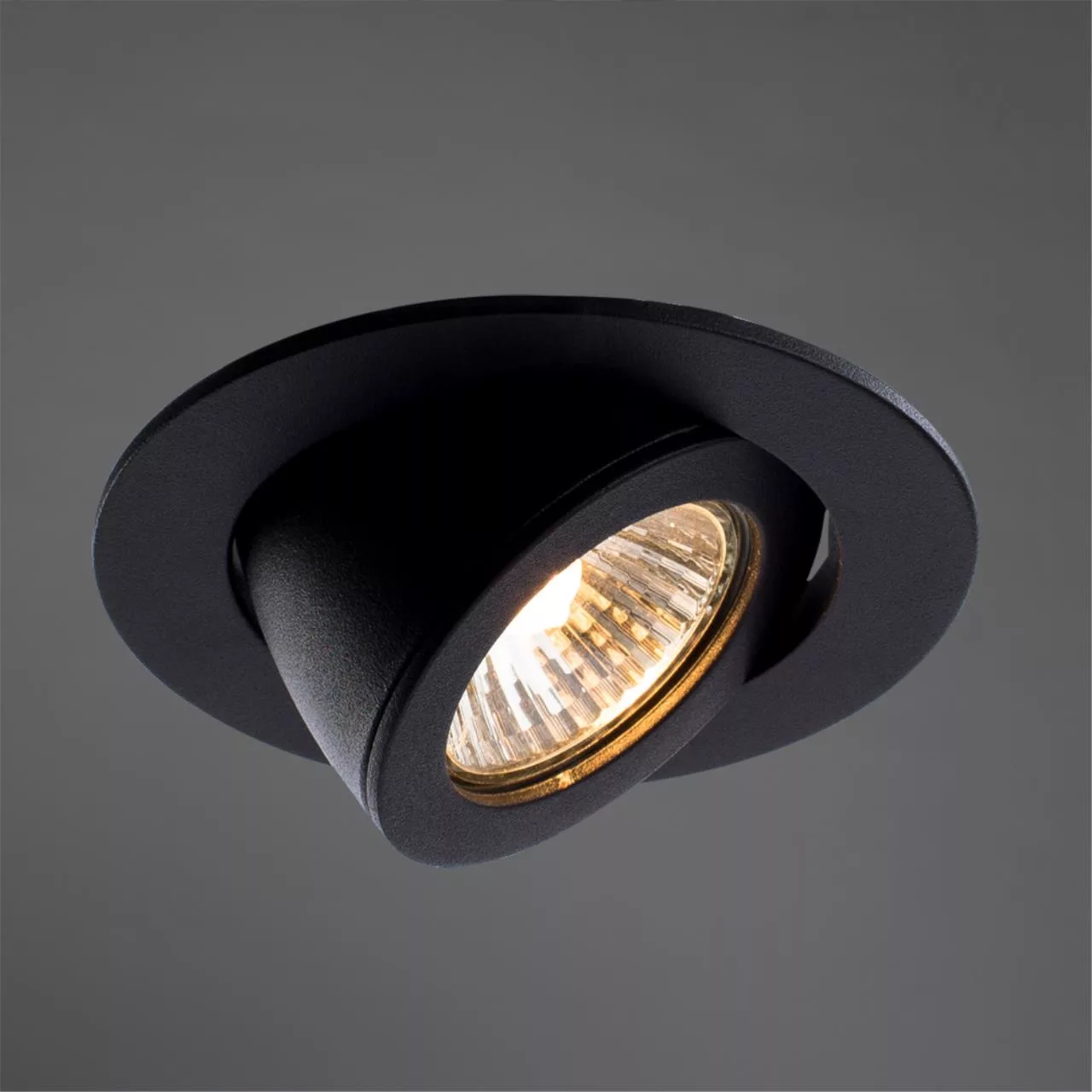Точечный встраиваемый светильник Arte Lamp ACCENTO Черный A4009PL-1BK