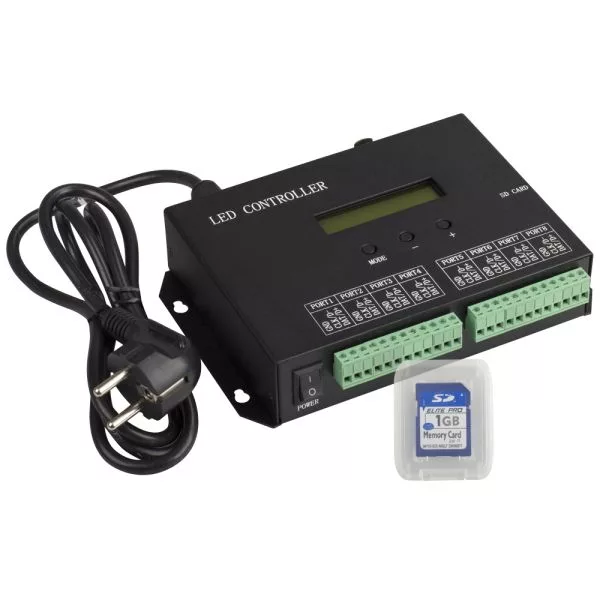 Контроллер HX-803SA DMX (8192 pix, 220V, SD-карта)