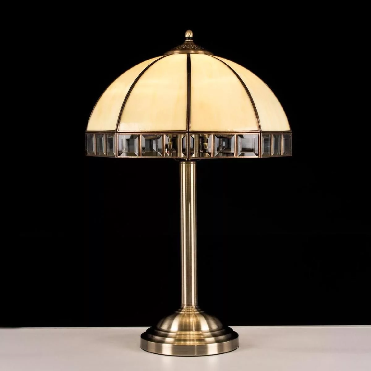 Настольный светильник Citilux Шербург Бронза Старая + Бежевый CL440811