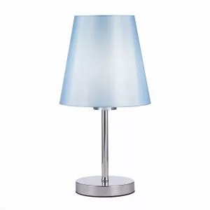 Прикроватная лампа Хром/Светло-голубой E14 1*40W PERAMONE SLE105614-01