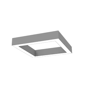 Светодиодный светильник VARTON Х-line квадратный подвесной 40 Вт 3000 К 575x575x100 мм металлик с рассеивателем опал