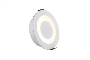 Встраиваемый светильник, IP 20, 7 Вт, LED 3000, белый, алюминий