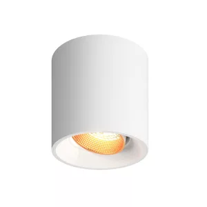 Светильник накладной, IP 20, 10 Вт, GU5.3, LED, белый/бронзовый, пластик