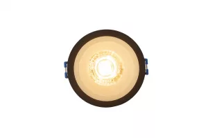 Встраиваемый светильник, IP 20, 10 Вт, GU10, черный/белый, алюминий/пластик