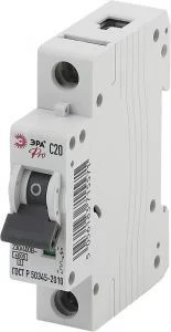 Автоматический выключатель ЭРА PRO NO-901-51 ВА47-63 1P 20А кривая C 6кА