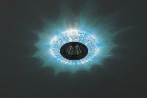DK LD2 SL/BL+WH Светильник ЭРА декор cо светодиодной подсветкой (голубой+белый), прозрачный (50/1750)