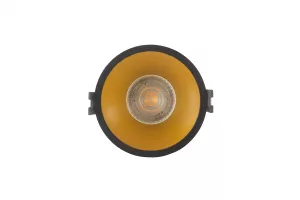 Встраиваемый светильник, IP 20, 10 Вт, GU5.3, LED, черный/золотой, пластик
