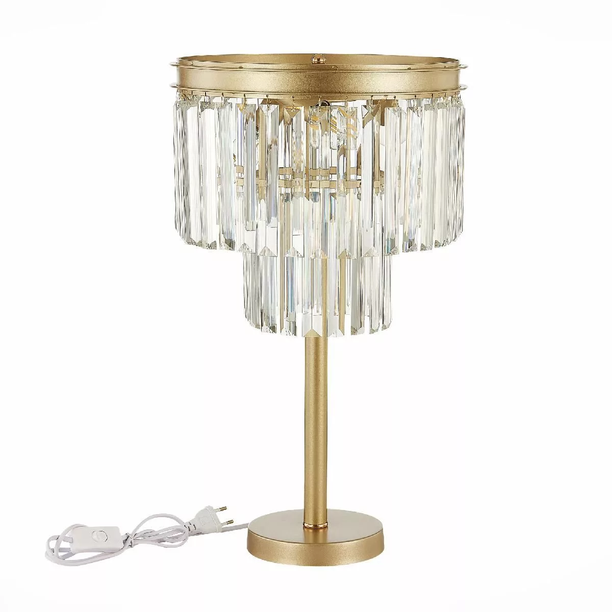 Прикроватная лампа ST-Luce шампань/прозрачный E14 3*40W ERCOLANO SL1624.204.03