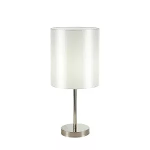 Прикроватная лампа Никель/Белый E14 1*40W NOIA SLE107304-01