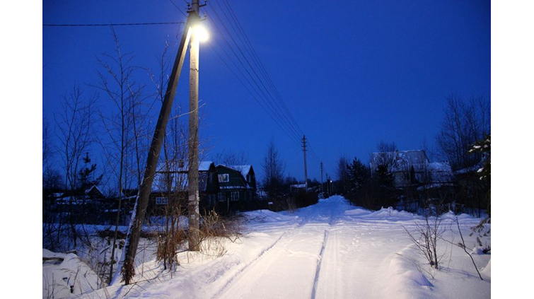 Уличное освещение СНТ Радуга в Кировском районе Ленинградской области