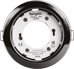 Светильник Navigator 71 281 NGX-R1-005-GX53(Черный хром)