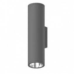 Светодиодный светильник "ВАРТОН" архитектурный Gutta Twin 2x10Вт 3000К IP67 линзованный 10 градусов RAL7045 серый