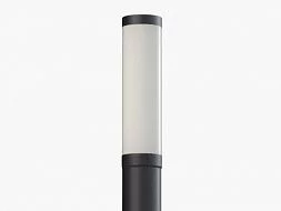 Светильник ландшафтный торшерного типа/ светильник-столбик/ световая тумба COLOSS LED 30W RS 827 RAL9005 POLE 3M (без ЗДФ) 4798000130