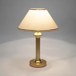 Настольная лампа с абажуром Eurosvet золото 60019/1