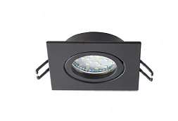 Встраиваемый светильник алюминиевый ЭРА KL87 BK MR16/GU5.3 черный