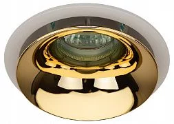 Встраиваемый светильник декоративный ЭРА KL103 WH/GD MR16 GU5.3 белый золото