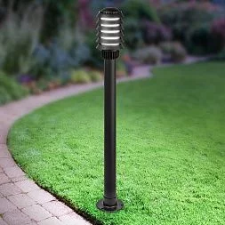 Садово-парковый светильник ЭРА НТУ 01-60-016 Поллар напольный черный IP54 Е27 max60Вт h1050мм