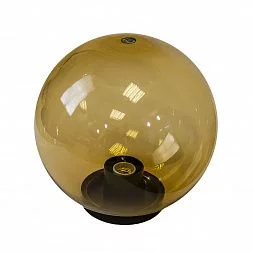 Садово-парковый светильник ЭРА НТУ 01-100-303 шар золотистый на опору / кронштейн IP44 Е27 max100Вт d300mm