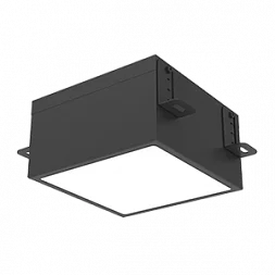 Светодиодный светильник VARTON DL-Grill для потолка Грильято 150х150 мм встраиваемый 18 Вт 4000 К 136х136х80 мм IP54 RAL9005 черный муар диммируемый по протоколу DALI