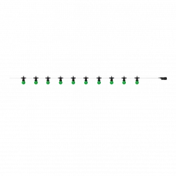 Гирлянда светодиодная "Белт Лайт" Gauss серия Holiday, 10 ламп, 7,7 м, IP44, зеленый, 1/6