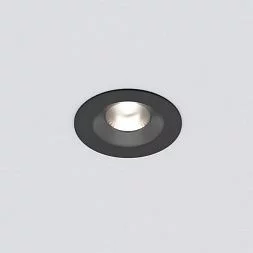 Встраиваемый светодиодный влагозащищенный светильник IP54 35126/U черный Elektrostandard a058920