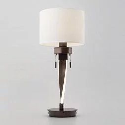 Настольная лампа с подсветкой Bogate's белый / коричневый 991