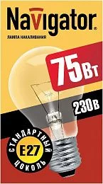 Лампа Navigator 94 301 NI-A-75-230-E27-CL