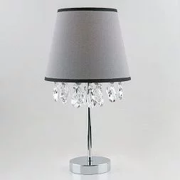 Настольная лампа с хрусталем Eurosvet хром 01036/1