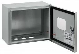 Корпус металлический ЭРА SIMPLE ЩМПг-02 с окном (250х300х175) IP54 У2 серый