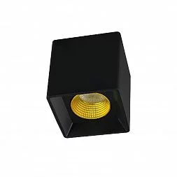 Светильник накладной IP 20, 10 Вт, GU5.3, LED, черный/желтый, пластик
