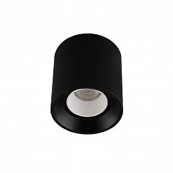 Светильник накладной IP 20, 10 Вт, GU5.3, LED, черный/белый, пластик