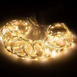 Светодиодная новогодняя гирлянда ЭРА ЕGNIG - ZW занавес с пультом 3*3 м теплый белый 300 LED