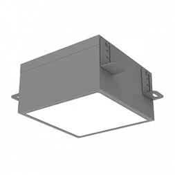 Светодиодный светильник VARTON DL-Grill для потолка Грильято 150х150 мм встраиваемый 18 Вт 4000 К 136х136х80 мм IP54 RAL7045 серый муар диммируемый по протоколу DALI