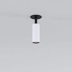 Встраиваемый светодиодный светильник Diffe Elektrostandard 8W 4200K белый/черный 25039/LED