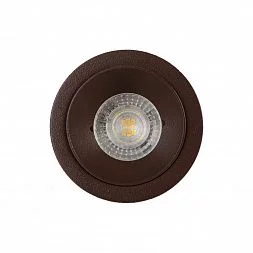 Встраиваемый светильник, IP 20, 50 Вт, GU10, коричневый, алюминий