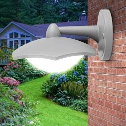 Садово-парковый светильник ЭРА ДБУ 07-8-007 Дели 5 белый 6 гранный настенный IP44 светодиодный 8Вт 6500K
