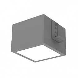 Светодиодный светильник VARTON DL-Grill для потолка Грильято 100х100 мм встраиваемый 15 Вт 4000 К 86х86х65 мм IP40 RAL7045 серый муар
