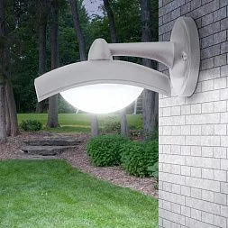 Садово-парковый светильник ЭРА ДБУ 07-8-004 Дели 4 белый 4 гранный настенный IP44 светодиодный 8Вт 6500K
