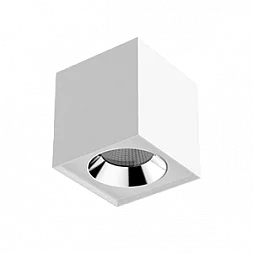 Светильник LED "ВАРТОН" DL-02 Cube накладной 150*160 36W 3000K 35° RAL9010 белый матовый