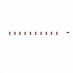 Гирлянда светодиодная "Белт Лайт" Gauss серия Holiday,10 ламп, 7,7 м, IP44,  красный, 1/6