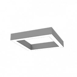 Светодиодный светильник VARTON Х-line квадратный подвесной 40 Вт 4000 K 575x575x100 мм металлик с рассеивателем опал