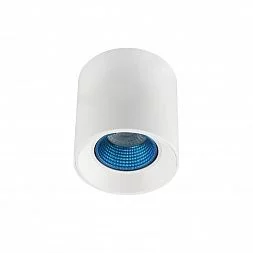 Светильник накладной IP 20, 10 Вт, GU5.3, LED, белый/голубой, пластик