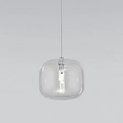 Подвесной светильник со стеклянным плафоном Eurosvet хром 50129/1