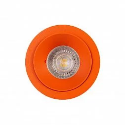 Встраиваемый светильник, IP 20, 50 Вт, GU10, оранжевый, алюминий
